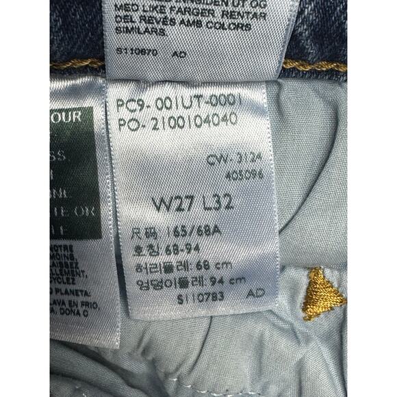 Levi's Women's Notched High Rise Ribcage Straight Full Length Jeans - Sz 27x32 - Picture 7 of 7